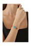 Mixed Gem Bracelet with Colored Stones and Gold Chain - 4