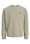Khaki JJEARCHIVE Logo Print Crew Neck Sweatshirt