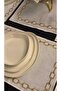 Chain Model Embroidered American Runner Service Set (for 8 People) 25 Pieces - 2