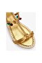 Roux Charm Flat Leather Sandals - 3