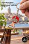5 Pieces Galata Tower Metal Keychain and Opener – Metal Design with Galata Motif 13 Cm, Keychain, Bottle Opener, Decorative