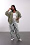 Gray Patterned Trousers 19153 - 3