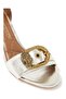 Elegant Metallic Silver Leather Sandals - 4