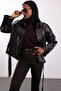 Brown Belted Faux Leather Jacket 2072 - 2