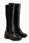 Cora Black Heeled Women's Boots - 3