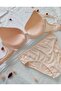 Jacquard Patterned Women's Bra Panty Set - Supported / Covered Bra Set, Set of 2 - 2