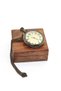 1 Piece of Chain Pocket Watch – Brass Body Pocket Watch with Wooden Box - 2