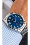 Numbered Phosphorescent Promise Engagement Gift Silver Color Steel Cord Men's Wristwatch