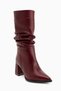 Marcie Burgundy Women's Bellows Boots - 2