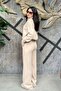 Double Zippered Cardigan Elastic Waist Pants Knitwear Set Sun543 - 5