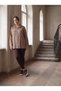 Women's Plus Size Shirt Long Sleeve Flap Pocket Safari Lace-Up Modal Mink - 2
