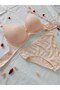 Jacquard Patterned Women's Bra Panty Set - Supported / Covered Bra Set, Set of 2 - 3