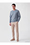 Rmz Gi̇yi̇m Farkiyla Zero Roba Collar Printed Men's Thick Sweatshirt - 2