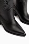 Ronnie Black Embroidery Detailed Western Long Women's Boots - 5