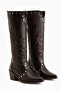 Lassie Brown Western Women's Boots with Embroidery and Studded Detail - 3