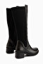 Cora Black Heeled Women's Boots - 5