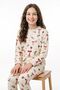 Girl's Christmas Themed Bowknot Long Sleeve Pajama Set - 4