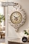 1 Piece Wall Hanging Peacock Clock – Polyester Wall Clock Decorative Design 70X50 cm Wall Clock Peacock Clock