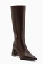 Kris Brown Buckle Detailed Heeled Women's Boots - 2