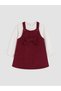 Esvab • Modern & Distinctive Bowknot Baby Girl Velvet Salopet Dress and T-Shirt - 2