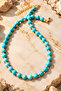 Turquoise Natural Stone Necklace 8 mm 40 cm