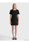 Esvab • Modern & Distinctive Balloon Sleeve Waist-Sitting Mini Dress - 2
