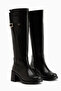Mansi Black Heeled Women's Boots - 4