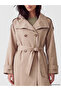 Double-Breasted Roba Collar Belted Women's Trench Coat from Uzg Store for Style Enthusiasts - 4