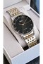 Wedding Engagement Promise Gift Steel Band Gold Silver Color Men's Wrist Watch - 2