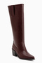 Margie Burgundy Pointed Toe Heeled Women's Boots - 2