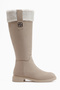 Marlena Ten Suede Fur Detailed Women's Boots