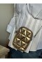 Women's Silver Chain Strap Crossbody Phone & Wallet Bag - 3