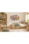 3D Look Wall Sticker of Safari Cubs Coming Out of the Wall |   Elephant, Giraffe, Zebra and Lion |   Children's Room Decor - 2