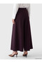 LCW Modest Plum Solid Loose & Oversized Wide-Leg Women's Pants, Featuring the ALITA CITY Touch - 4