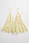 Yellow Brode Detailed Strappy Blouse