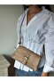 Women's Eyzep Model Suede Shoulder & Crossbody Bag with Adjustable Knot Strap - 3