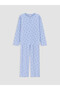 Esvab • Modern & Distinctive Zero Roba Collar Girls' Pajama Set
