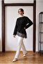 Women's Lace Detailed Belted Modal Tunic - 3