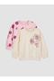 Floral Girl's 2-Piece Sweatshirt (W6) - 3