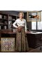 Elastic Waist 3-Layer Ruffle Viscose Fabric Skirt, Mevlana Long Cotton Skirt, Size 38-46