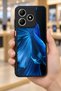 حافظة مقاومة للصدمات متوافقة مع هاتف Realme C61 مع حماية للكاميرا بنمط جلد الغزال - 6