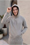 Men's Gray 3 Thread Track Suit Set Soft Puff Fabric - 2