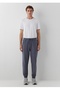 Normal Bel Jeans, Regular Straight Elasticated Leg Men's Anthracite Sweatpants - 2