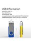 ذاكرة فلاش USB 2.0 بسعة 4 جيجابايت متعددة الألوان، عبوة من 10 قطع صغيرة الحجم، أقراص ذاكرة محمولة لأجهزة ماك - 2
