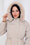 Women's Waist-Tie Nova Fabric Coat - 8