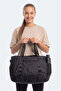 Luxe Unisex Black Crossbody Bag - 7