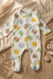 Mixed Balloon Patterned Fabric 100% Cotton Baby Boy Romper 3-6-9 Months - 5