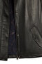 Vera Women's Black Short Oversize Leather Jacket 26Wge57211M - 5
