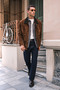 Ranger Men's Brown Oversize Suede Leather Jacket 26Wgd661710