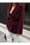 Women's Winter Thick Premium Fabric Oversize Blezar Jacket with Padded Belt - 4